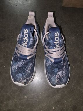 adidas Kids Navy & Light Pink Patterned Lace-Up Sneakers